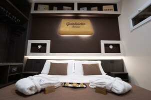 Habitación doble superior | Ropa de cama de alta calidad, edredones de plumas, minibar y caja fuerte