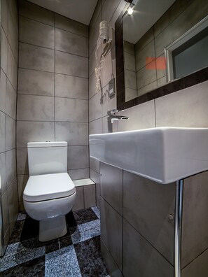 Standard Double Room | Bathroom | Shower, free toiletries, hair dryer, towels