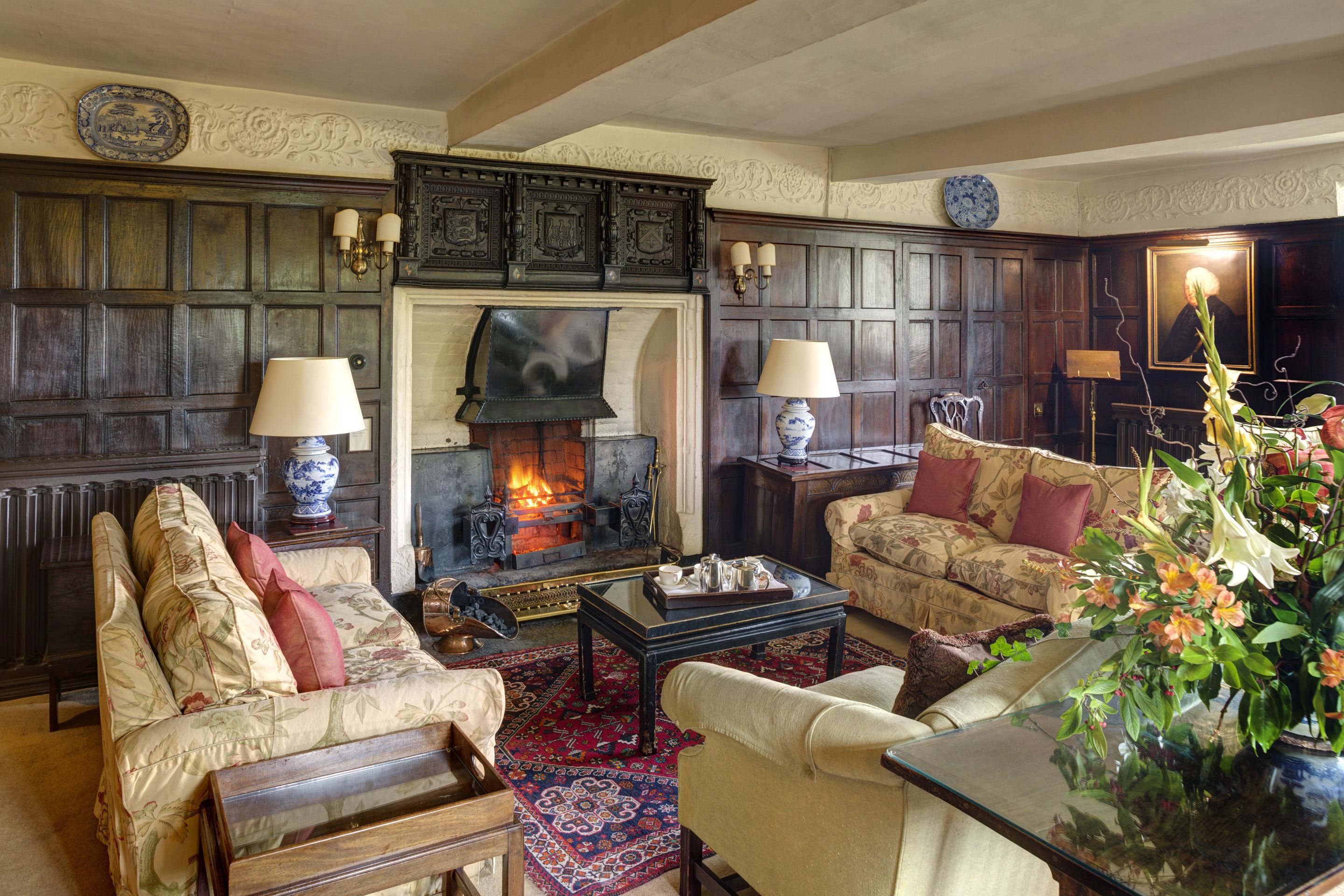 Sala de estar en el lobby