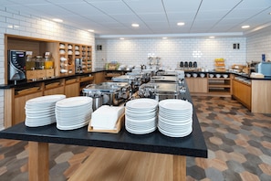Free daily buffet breakfast