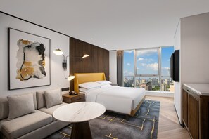 Habitación Grand, 1 cama King size | 1 habitación, ropa de cama de alta calidad, edredón y minibar 