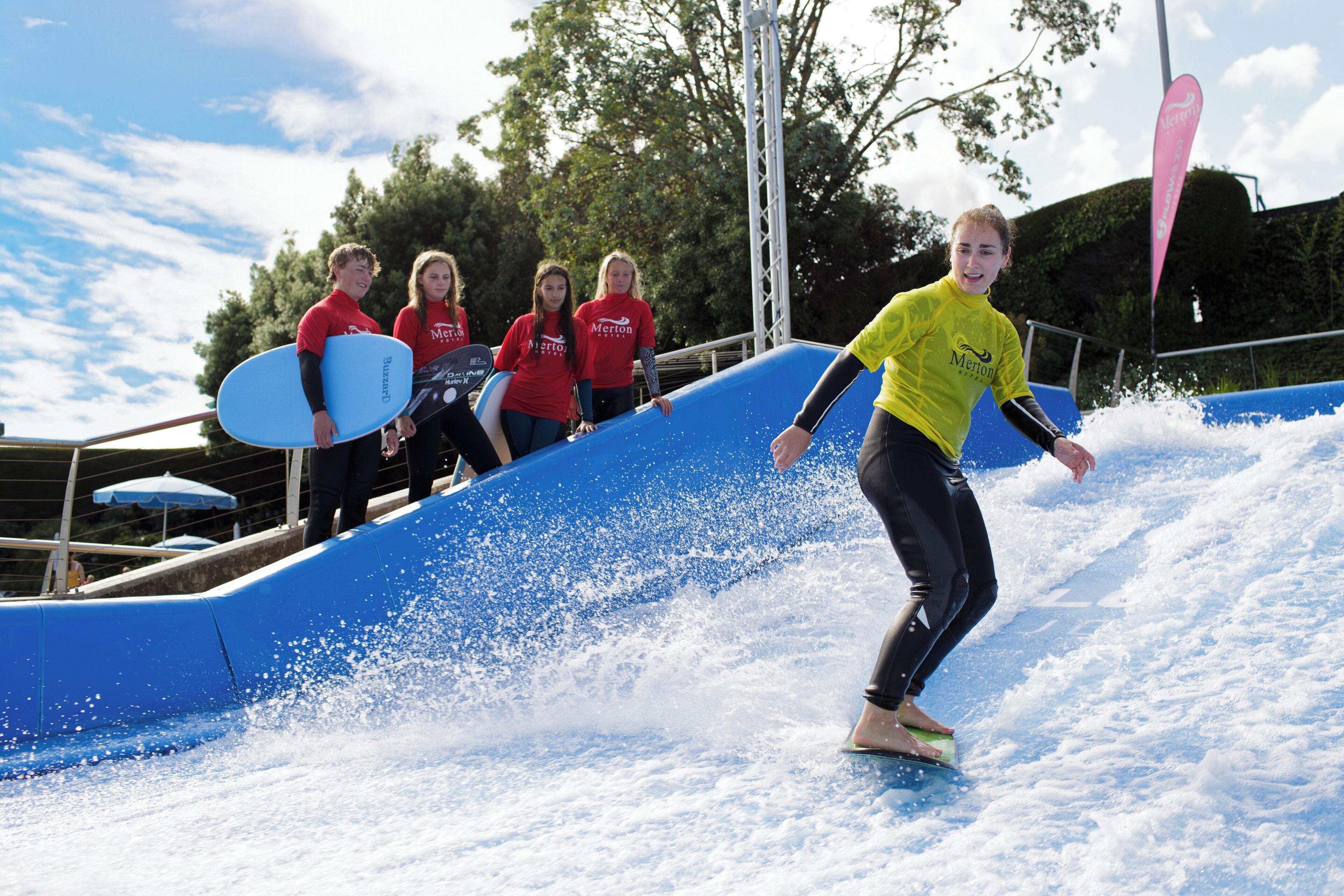 indoor pool, seasonal outdoor pool, pool loungers