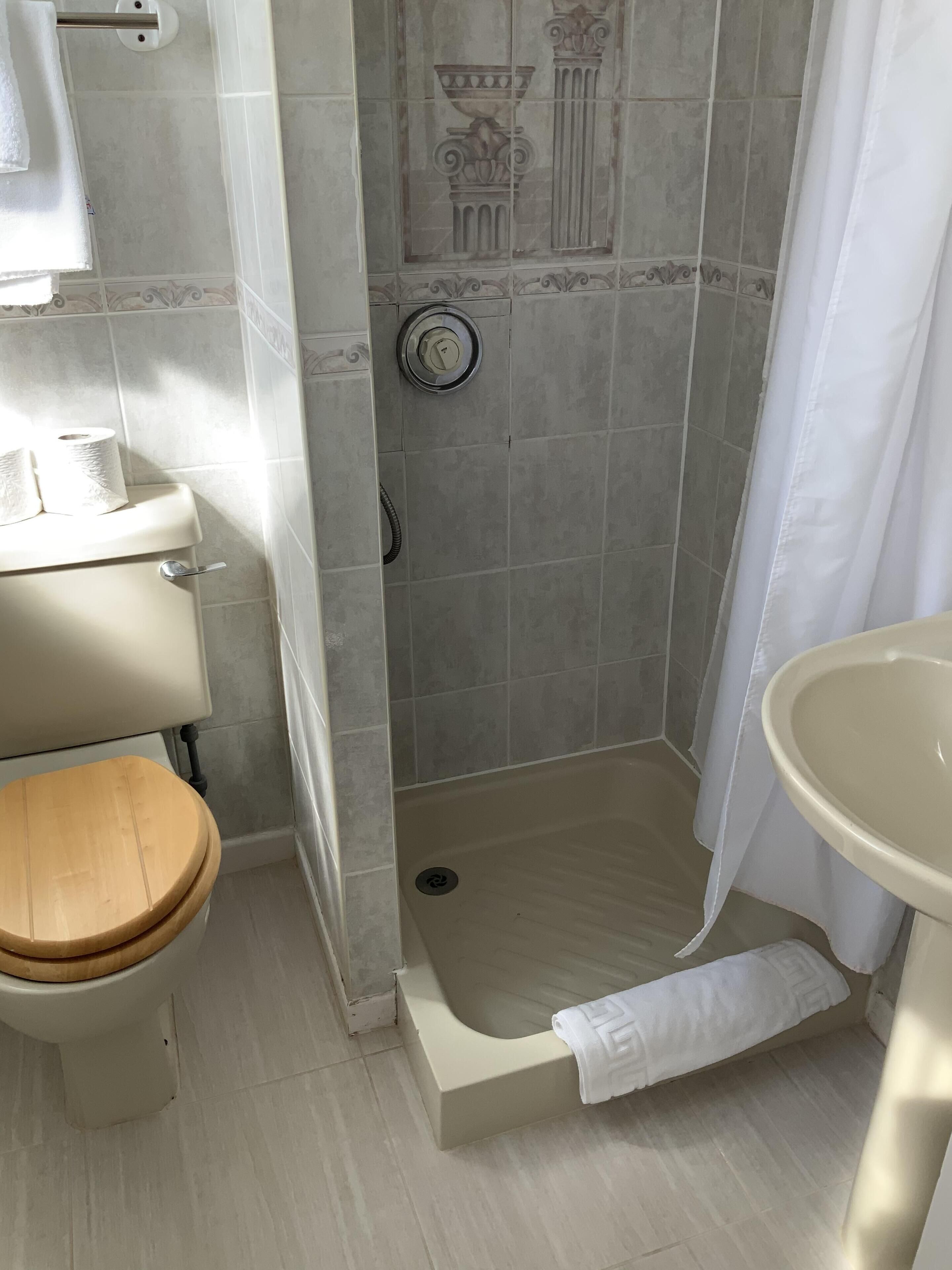 Chambre simple, salle de bain attenante (Partial Coastal View) | Salle de bain