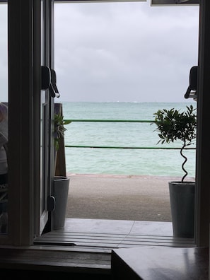 Blick von der Unterkunft