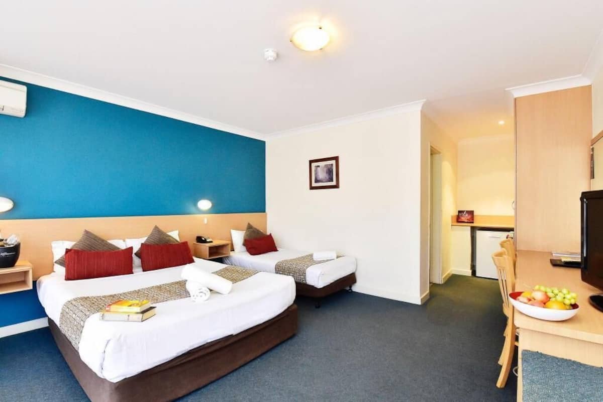 Hypo-allergenic bedding, desk, soundproofing, iron/ironing board