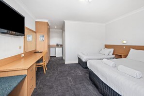 Hypo-allergenic bedding, desk, soundproofing, iron/ironing board