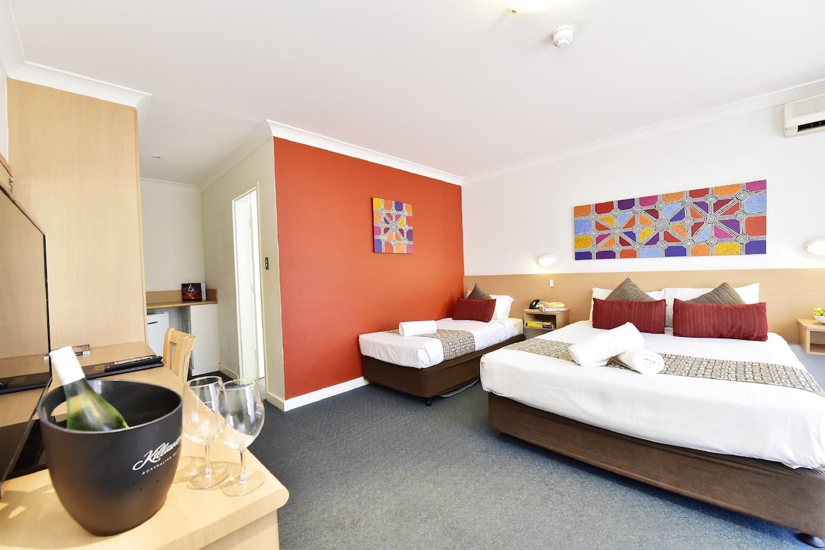 Hypo-allergenic bedding, desk, soundproofing, iron/ironing board