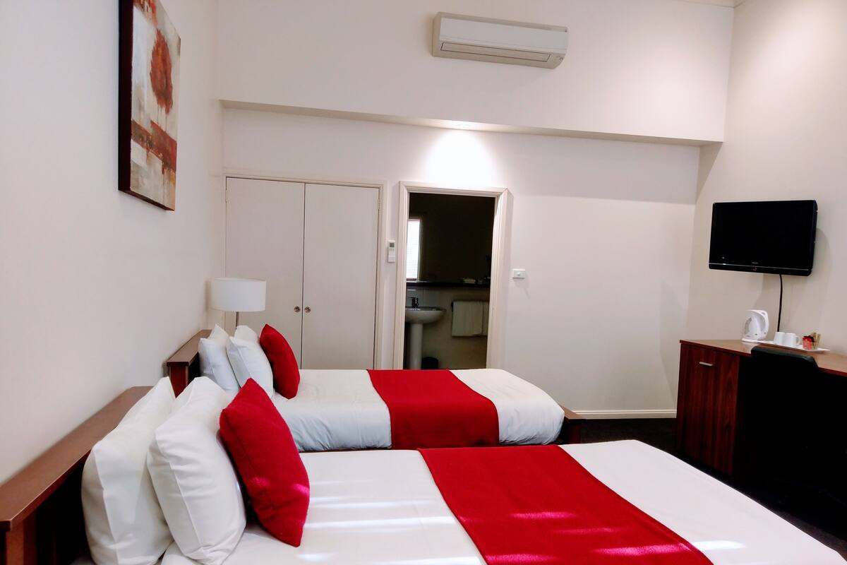 Standard Twin Room | Iron/ironing board, WiFi (free), alarm clocks, individually furnished
