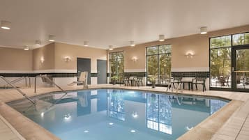 Indoor pool, open 6:00 AM to 11:00 PM, sun loungers