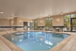 Indoor pool, open 6:00 AM to 11:00 PM, sun loungers