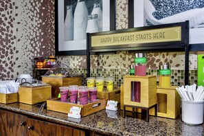 Free daily buffet breakfast