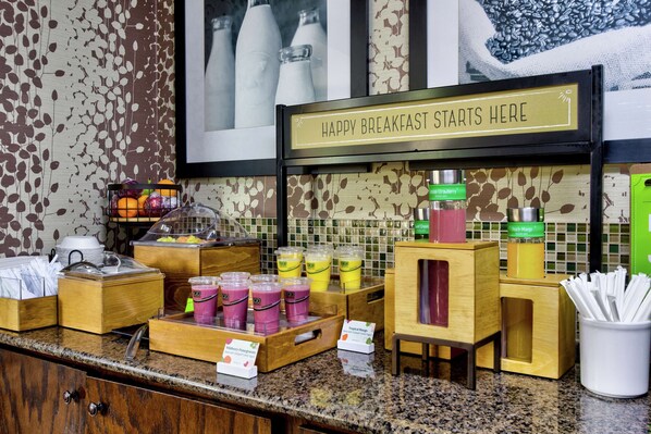 Free daily buffet breakfast 