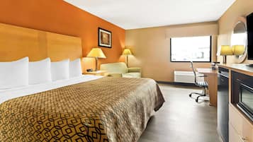 Standard Room, 1 King Bed, Non Smoking, Refrigerator & Microwave