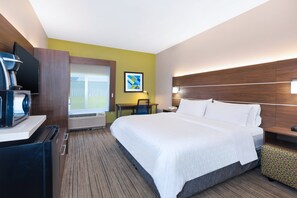Standard Room, 1 King Bed, Accessible (Comm, Roll-In Shower) | Premium bedding, pillowtop beds, in-room safe, desk