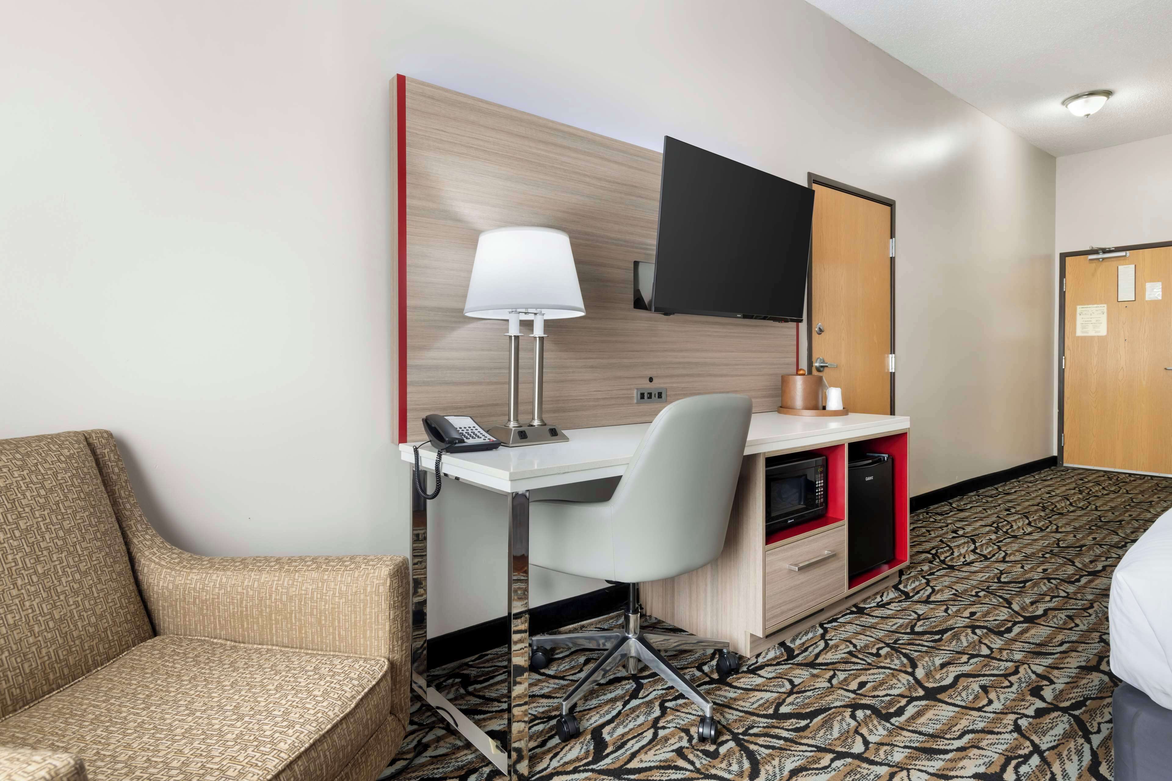 pillow-top beds, laptop workspace, iron/ironing board