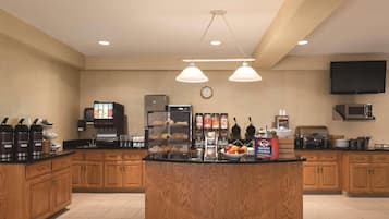 Free daily buffet breakfast