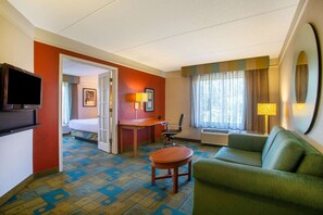 Deluxe Suite, 1 King Bed, Non Smoking (Deluxe Executive Suite) | Premium bedding, desk, laptop workspace, blackout curtains - La Quinta Inn & Suites by Wyndham Charlotte Airport South (Charlotte)