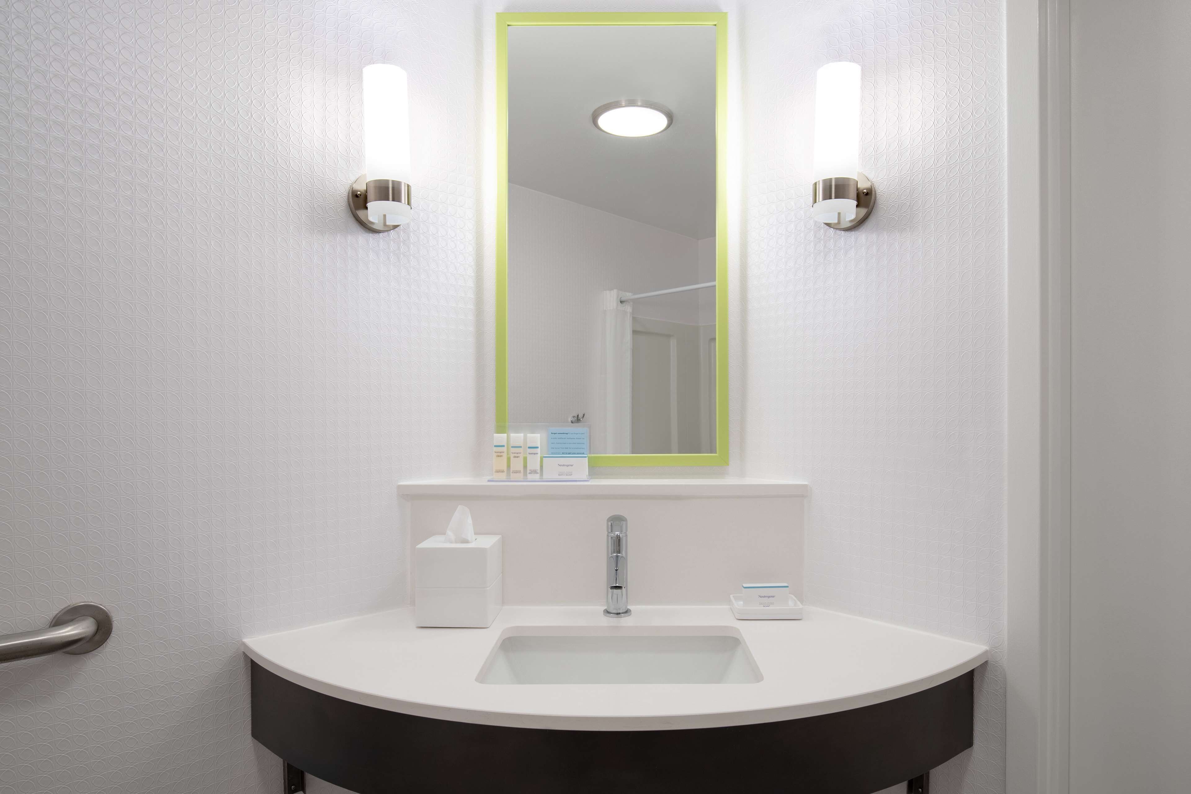 room, 1 king bed, accessible, non smoking (roll-in shower) | bathroom | free toiletries, hair dryer, towels, soap