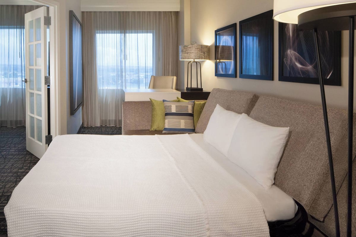 1 bedroom, premium bedding, down comforters, in-room safe