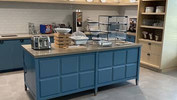 Free daily buffet breakfast