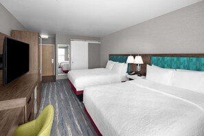 Two queen beds non smoking | 1 bedroom, desk, laptop workspace, blackout drapes - Hampton Inn & Suites Orem (Orem)
