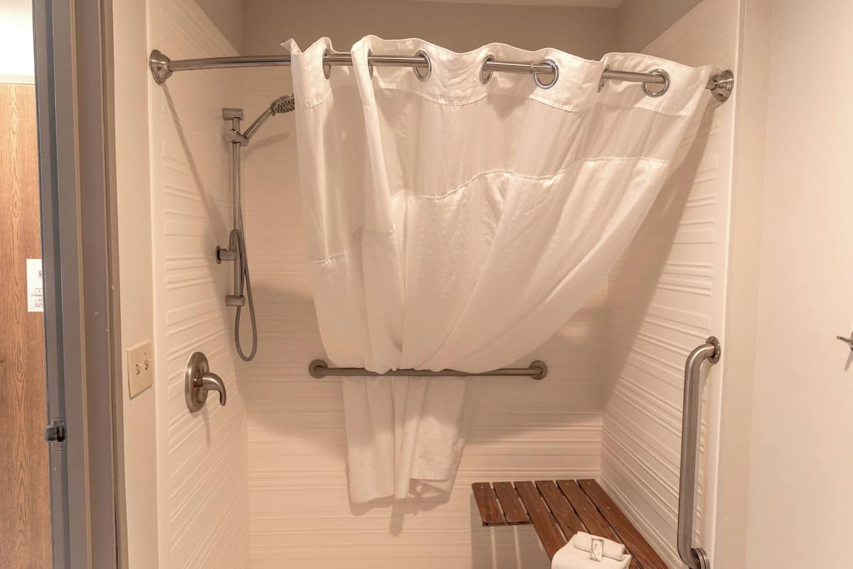 Standard Room, 1 King Bed, Accessible (Roll-In Shower) | In-room safe, individually decorated, individually furnished