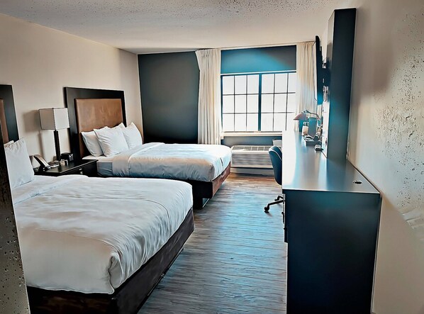 Standard Room, 2 Queen Beds, Non Smoking | Pillowtop beds, desk, iron/ironing board, free cribs/infant beds - Quality Inn Brewerton - Syracuse Oneida Lake Area (Brewerton)