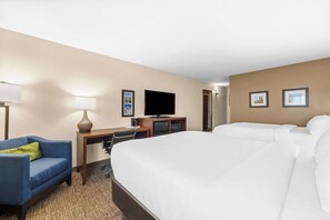 Desk, blackout drapes, iron/ironing board, free WiFi