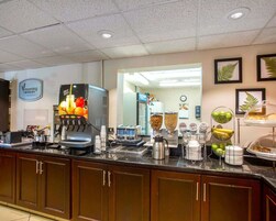 Free daily self-serve breakfast
