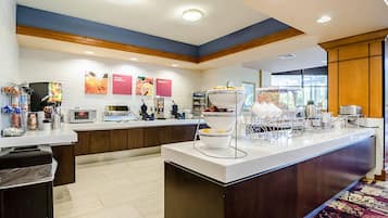 Free daily buffet breakfast