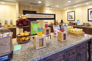 Free daily buffet breakfast
