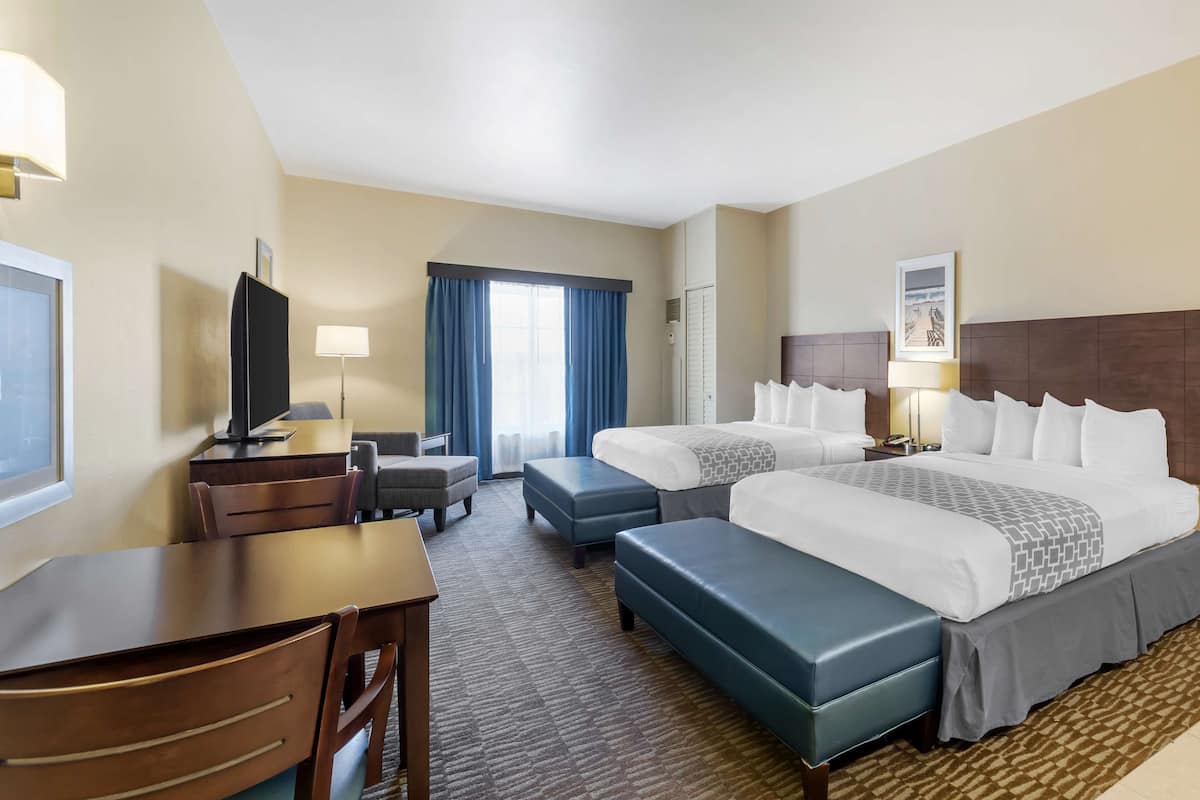 Standard Room, 2 Queen Beds, Non Smoking, Kitchen | Hypo-allergenic bedding, in-room safe, desk, laptop workspace