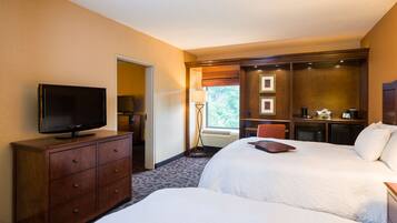 In-room safe, blackout curtains, iron/ironing board