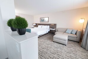 套房, 1 張特大雙人床 (Wet Bar) | 客廳 | 37 吋平面電視連有線電視頻道、電視、收費電影