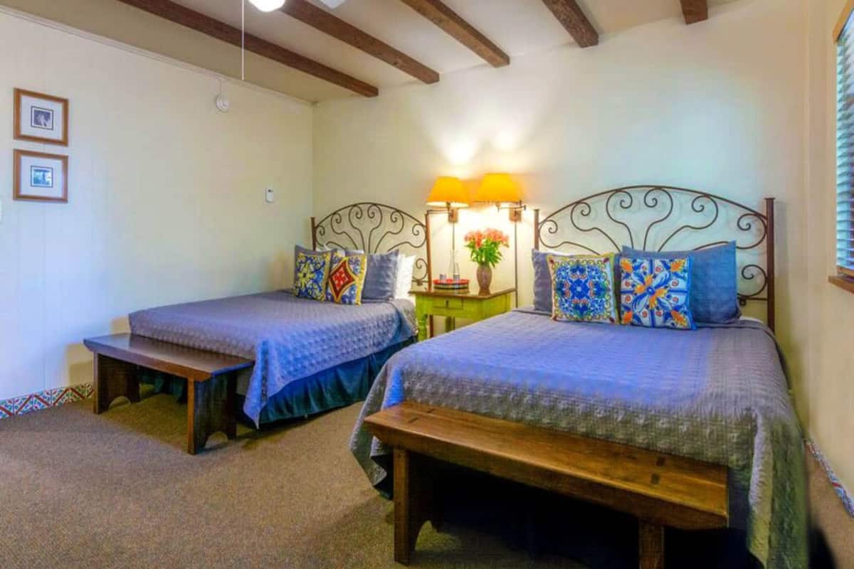 Standard Room, 2 Queen Beds (Not Pet Friendly) | Desk, iron/ironing board, wheelchair access