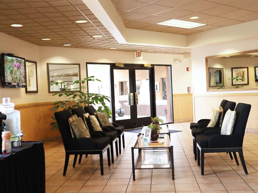 Sitteområde i lobbyen