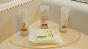 Ensemble douche/baignoire, articles de toilette gratuits, sèche-cheveux
