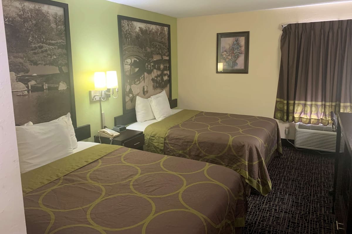 Room, 2 Queen Beds, Non Smoking | Premium bedding, minibar, soundproofing, free WiFi