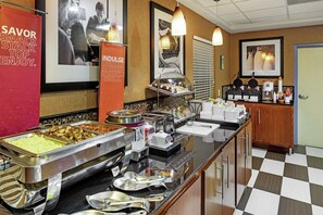 Free daily buffet breakfast