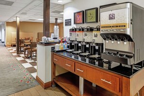 Free daily buffet breakfast