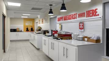 Free daily buffet breakfast