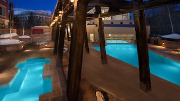 Indoor pool, outdoor pool