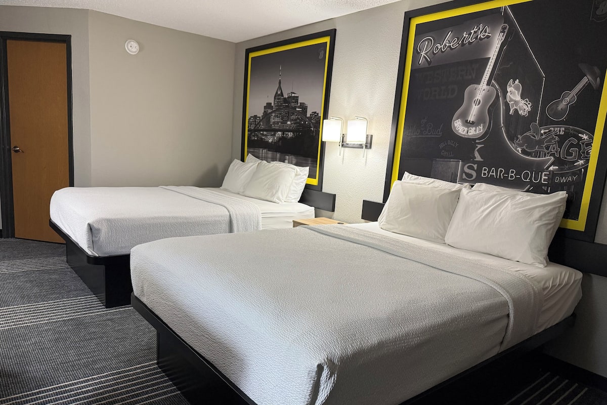 Room, 2 Queen Beds, Non Smoking | Blackout drapes, soundproofing, iron/ironing board, WiFi