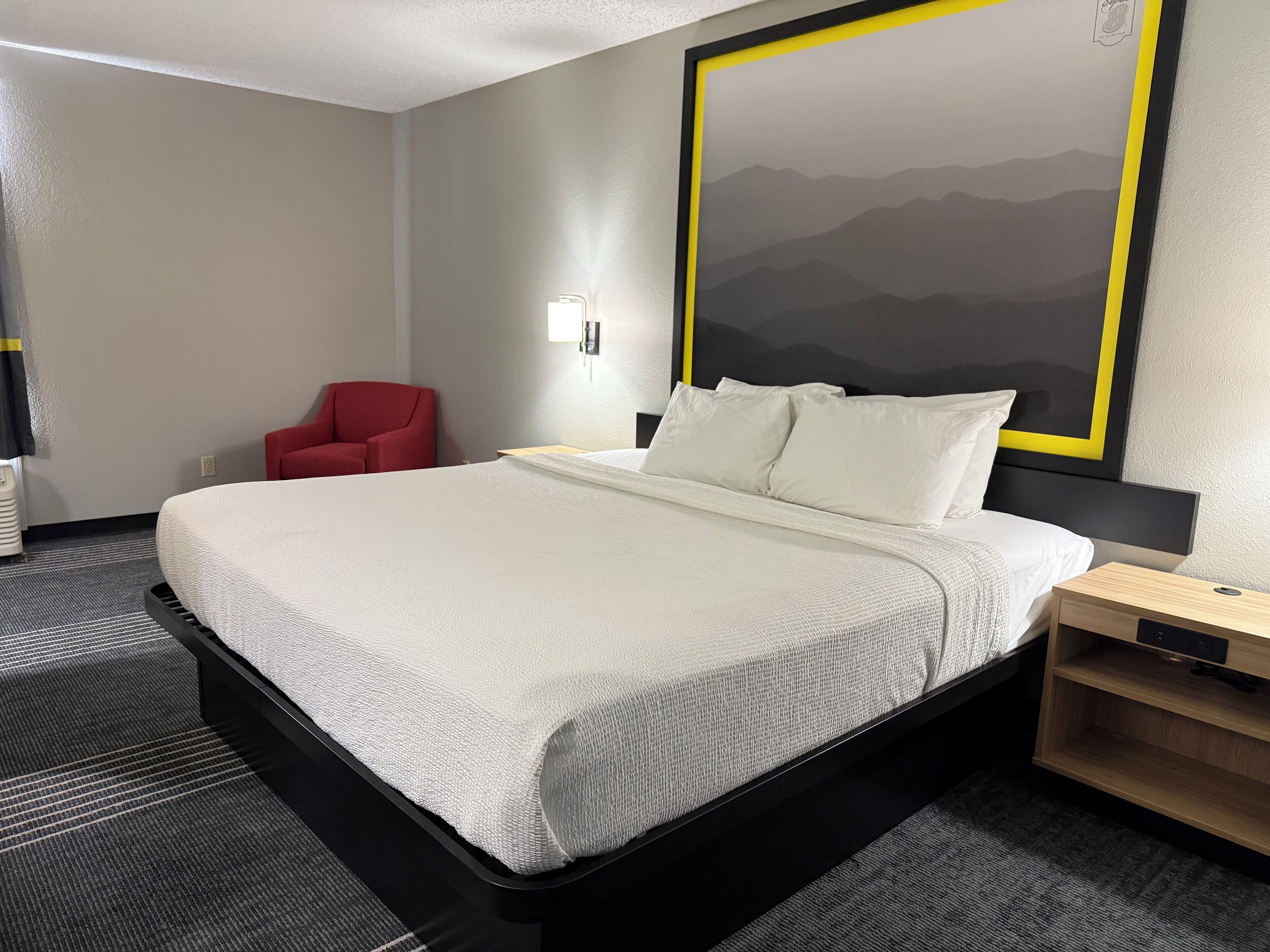 Blackout drapes, soundproofing, iron/ironing board, WiFi