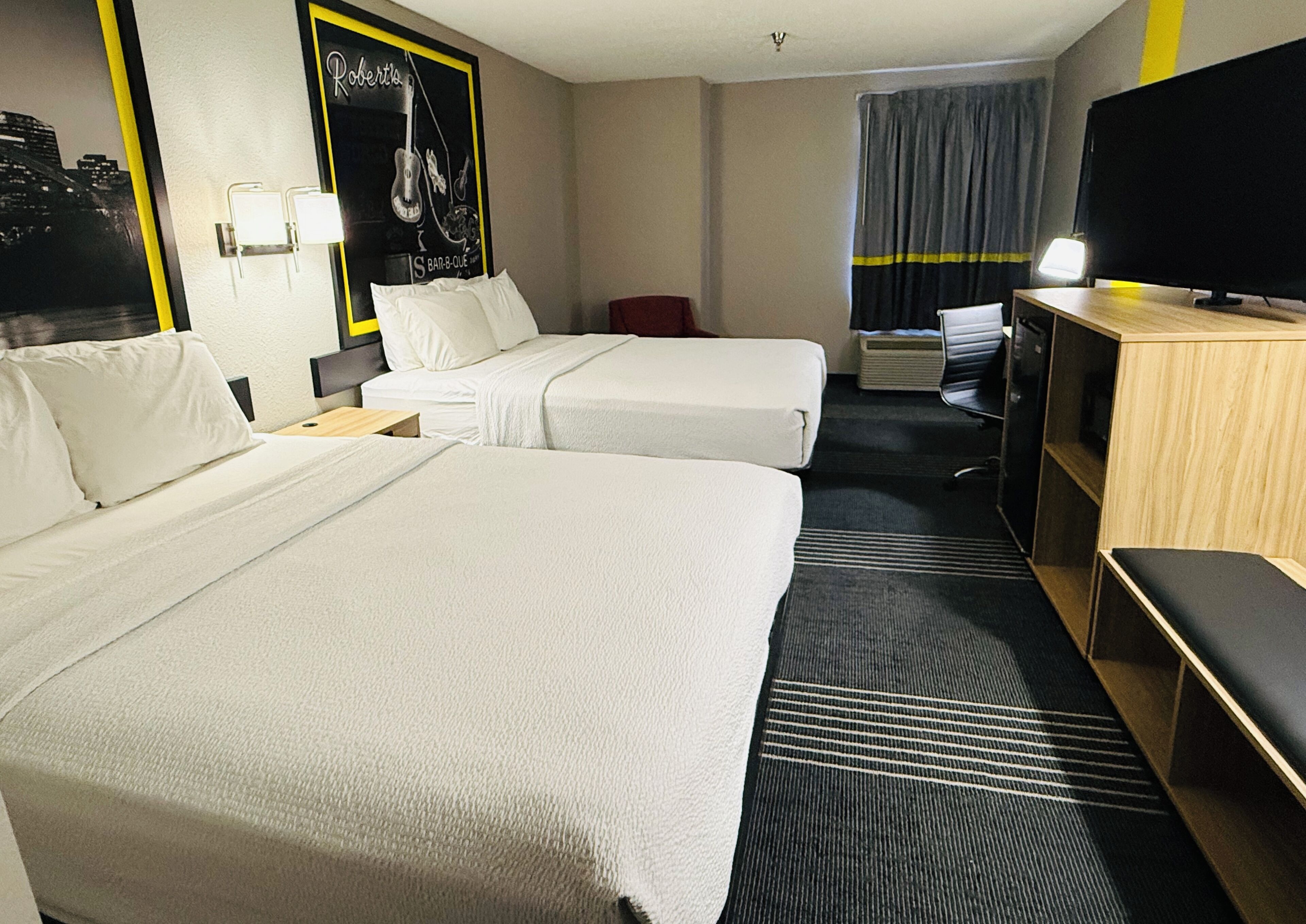 Room, 2 Queen Beds, Non Smoking | Blackout drapes, soundproofing, iron/ironing board, WiFi