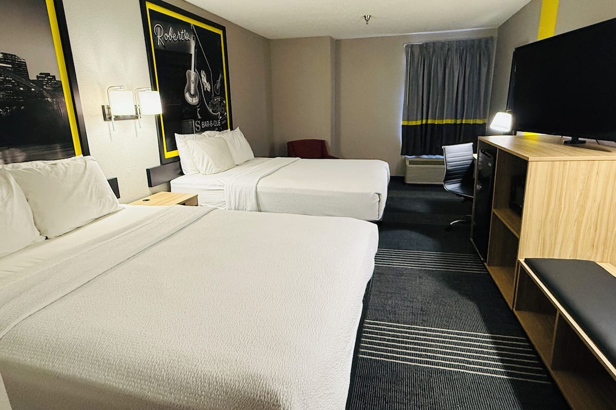 Room, 2 Queen Beds, Non Smoking | Blackout drapes, soundproofing, iron/ironing board, WiFi