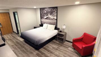 Standard Room, 1 King Bed | Desk, laptop workspace, blackout curtains, iron/ironing board
