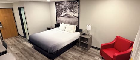 Standard Room, 1 King Bed | Desk, laptop workspace, blackout drapes, iron/ironing board