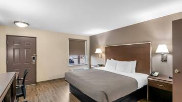 Desk, iron/ironing board, free WiFi, bed sheets