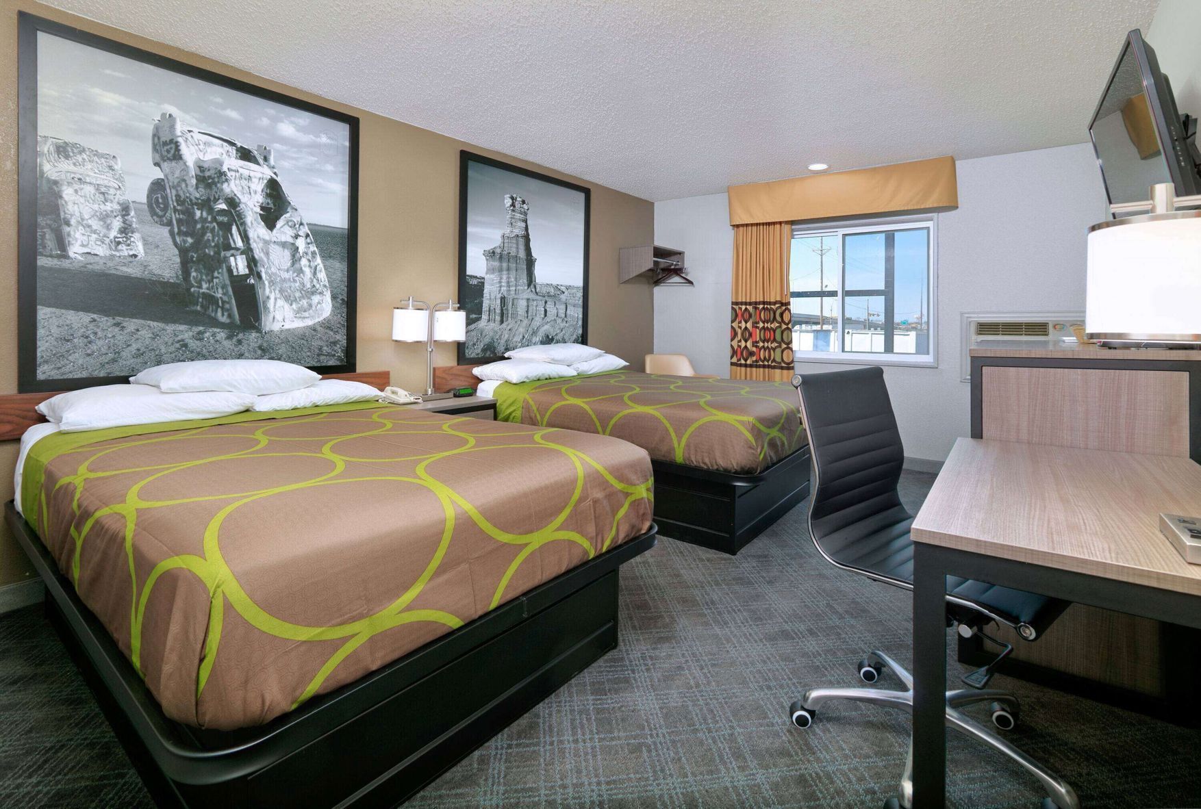 In-room safe, desk, laptop workspace, blackout drapes